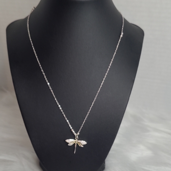 Jewelry - Delicate Silver 925  Dragonfly Pendant Necklace
